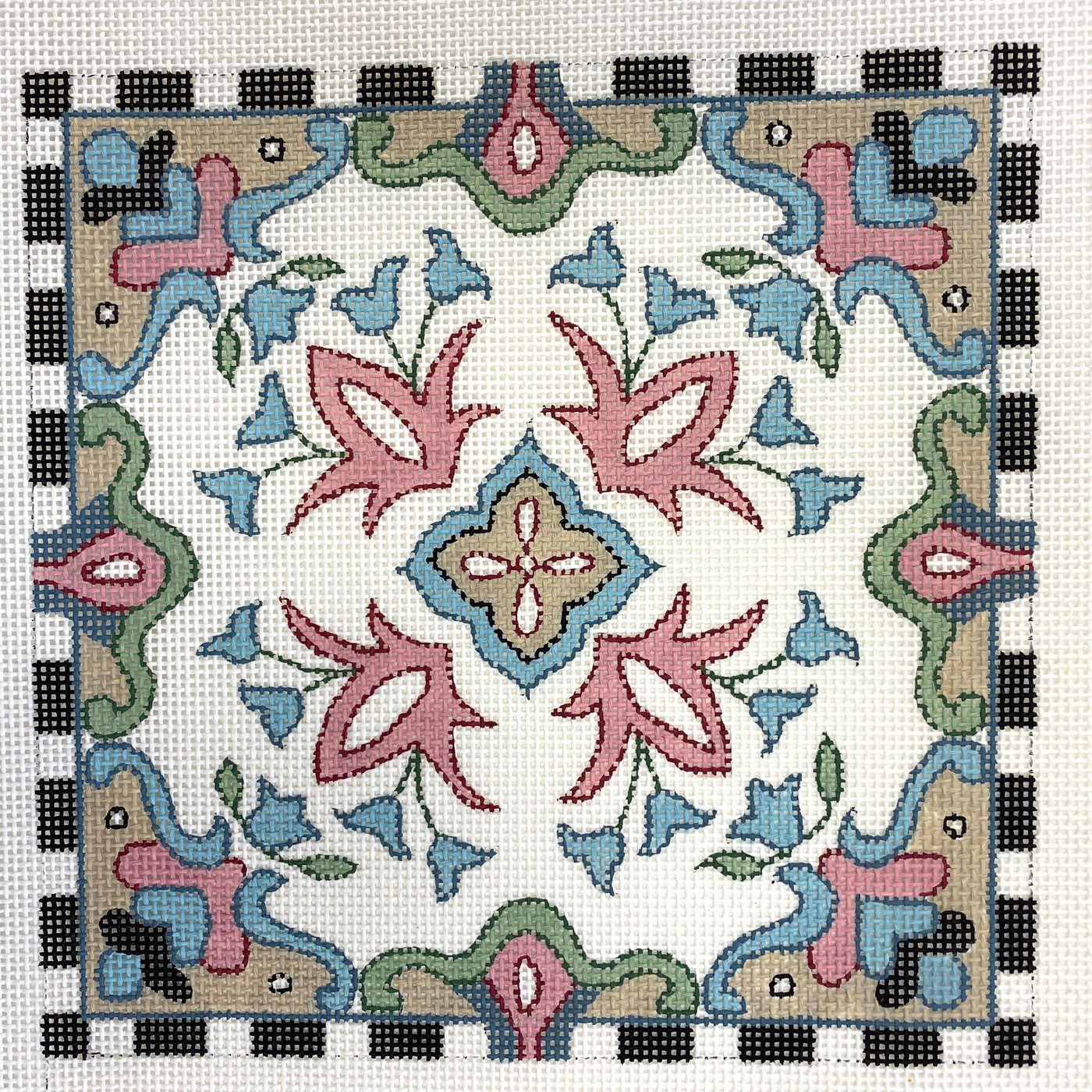 Indian Design #1 needlepoint canvas - Bargello Needlepoint