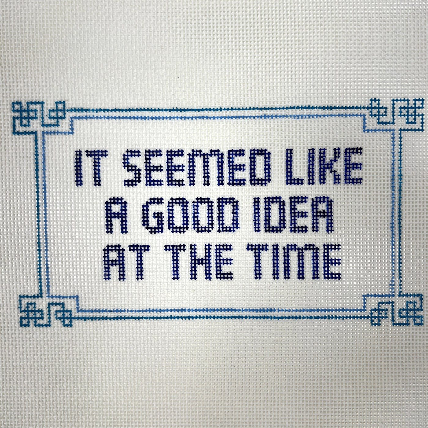 It Seemed Like a Good Idea... needlepoint canvas - Bargello Needlepoint