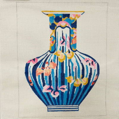 Japanese Vase #1 needlepoint canvas - Bargello Needlepoint