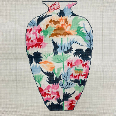 Japanese Vase #2 needlepoint canvas - Bargello Needlepoint