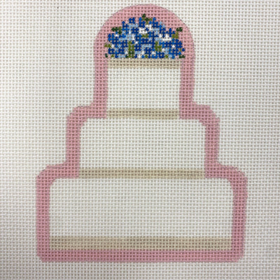 Jinny Wedding Cake needlepoint canvas - Bargello Needlepoint