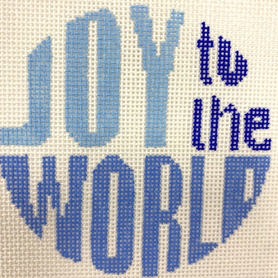 Joy to the World Ornament needlepoint canvas - Bargello Needlepoint