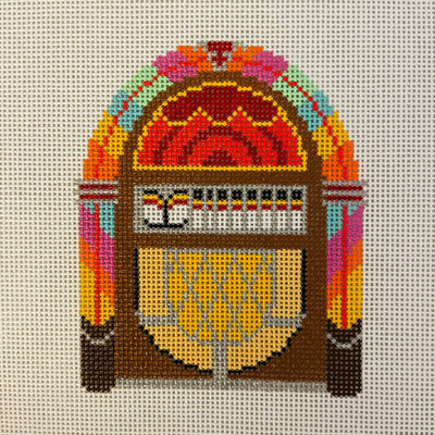 Juke Box needlepoint canvas - Bargello Needlepoint