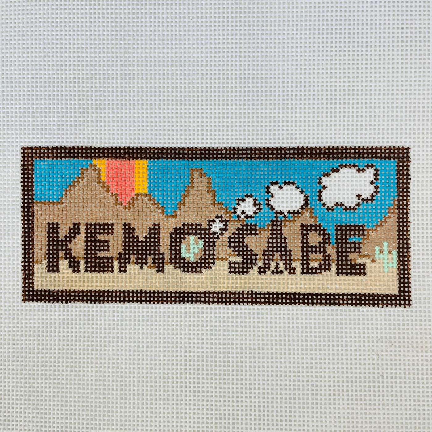 Kemo Sabe Sign needlepoint canvas - Bargello Needlepoint