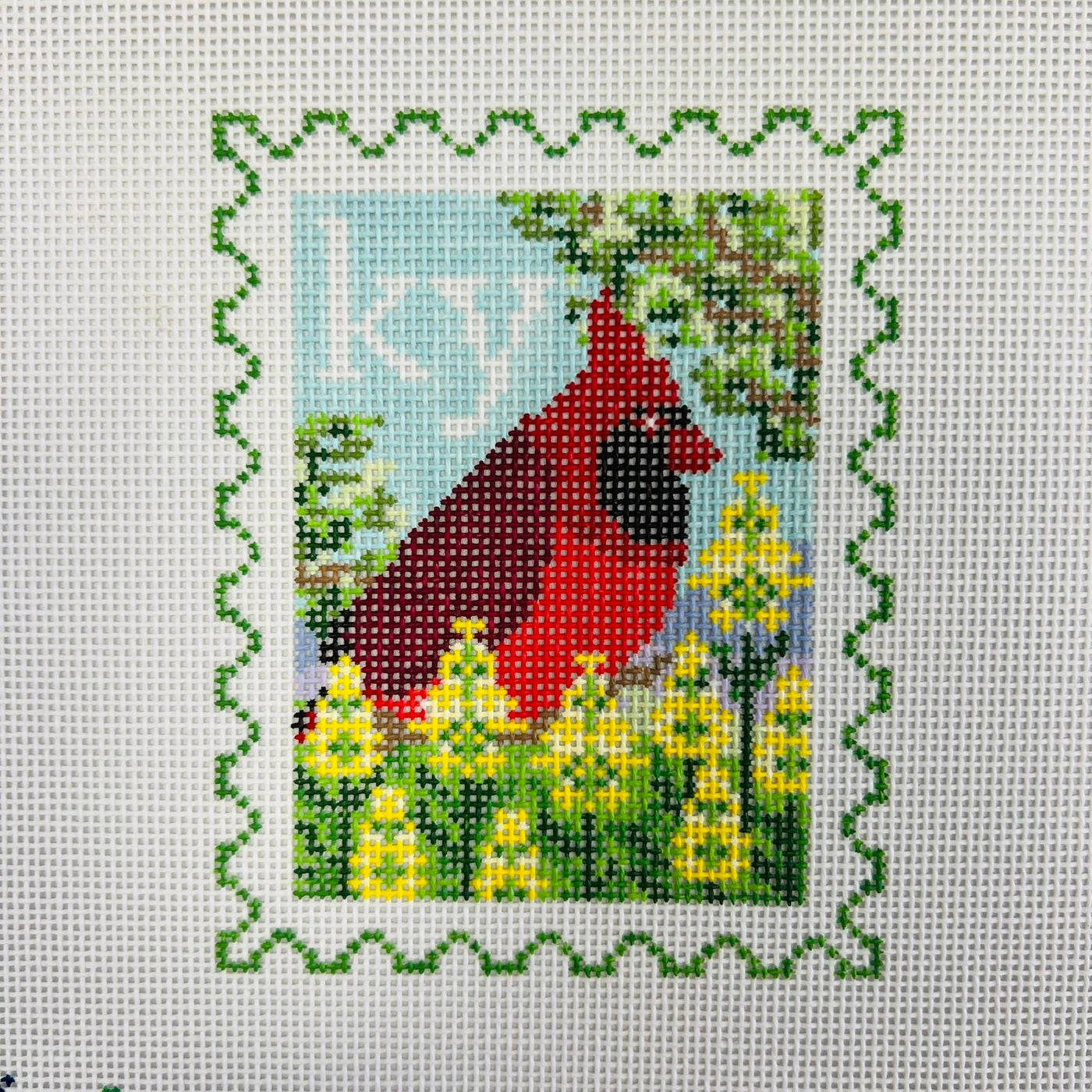 Kentucky Stamp needlepoint canvas - Bargello Needlepoint