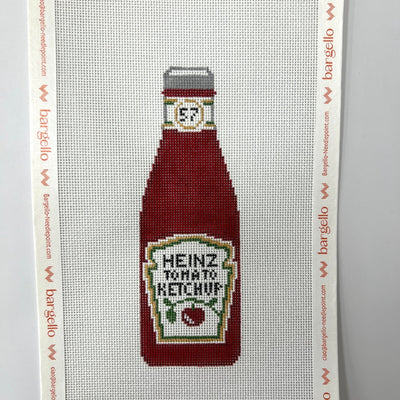 Ketchup Bottle needlepoint canvas - Bargello Needlepoint