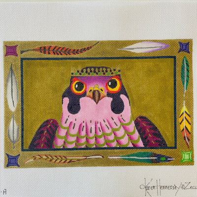 King Hawk  II needlepoint canvas - Bargello Needlepoint