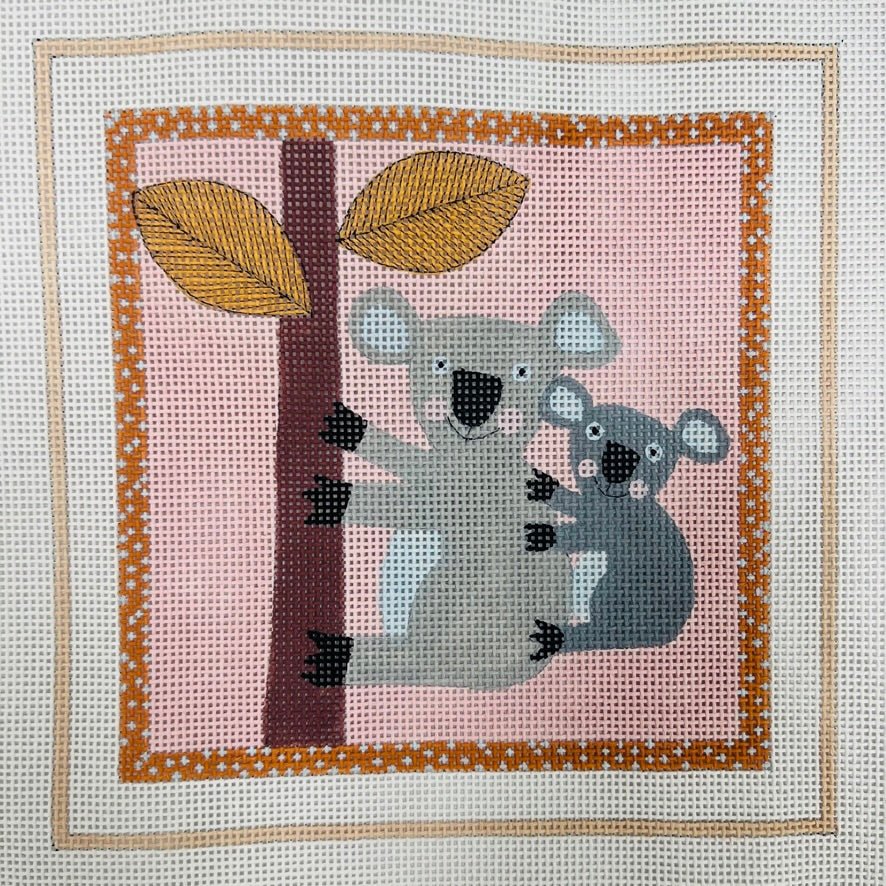 Koalas needlepoint canvas - Bargello Needlepoint