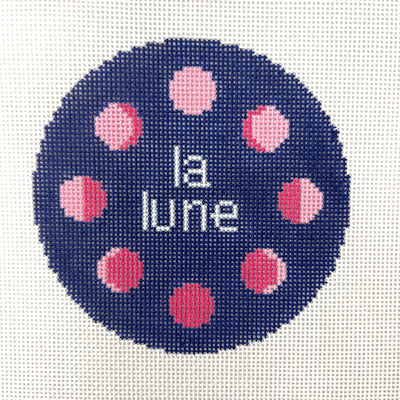 La Lune Ornament needlepoint canvas - Bargello Needlepoint