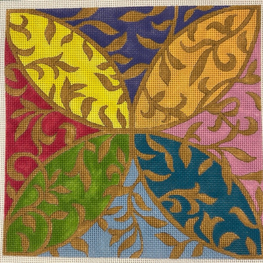 Leafy Arabesque Needlepoint Canvas