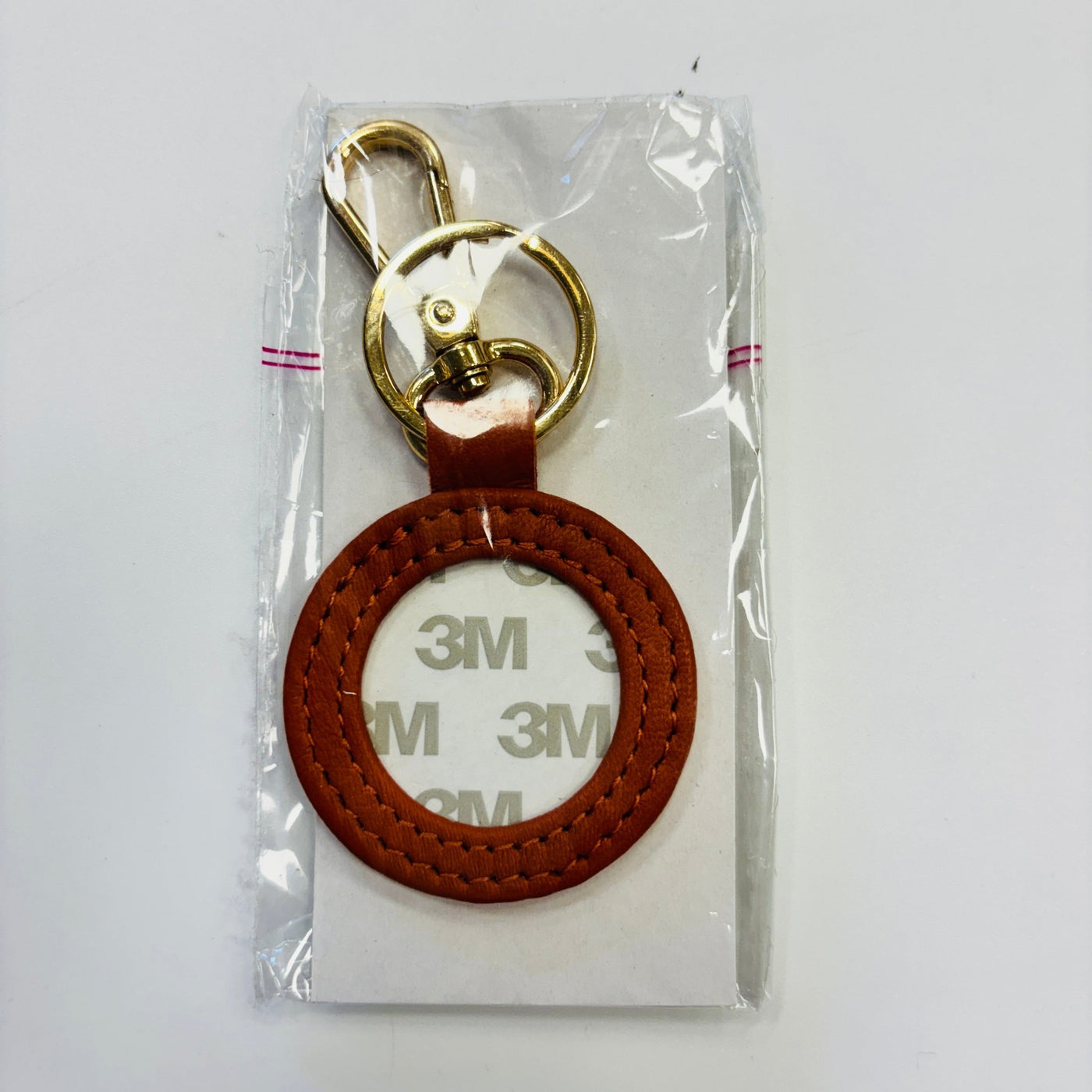 Leather Round Self - Finish Key Fob - Multiple Colors Available needlepoint canvas - Bargello Needlepoint