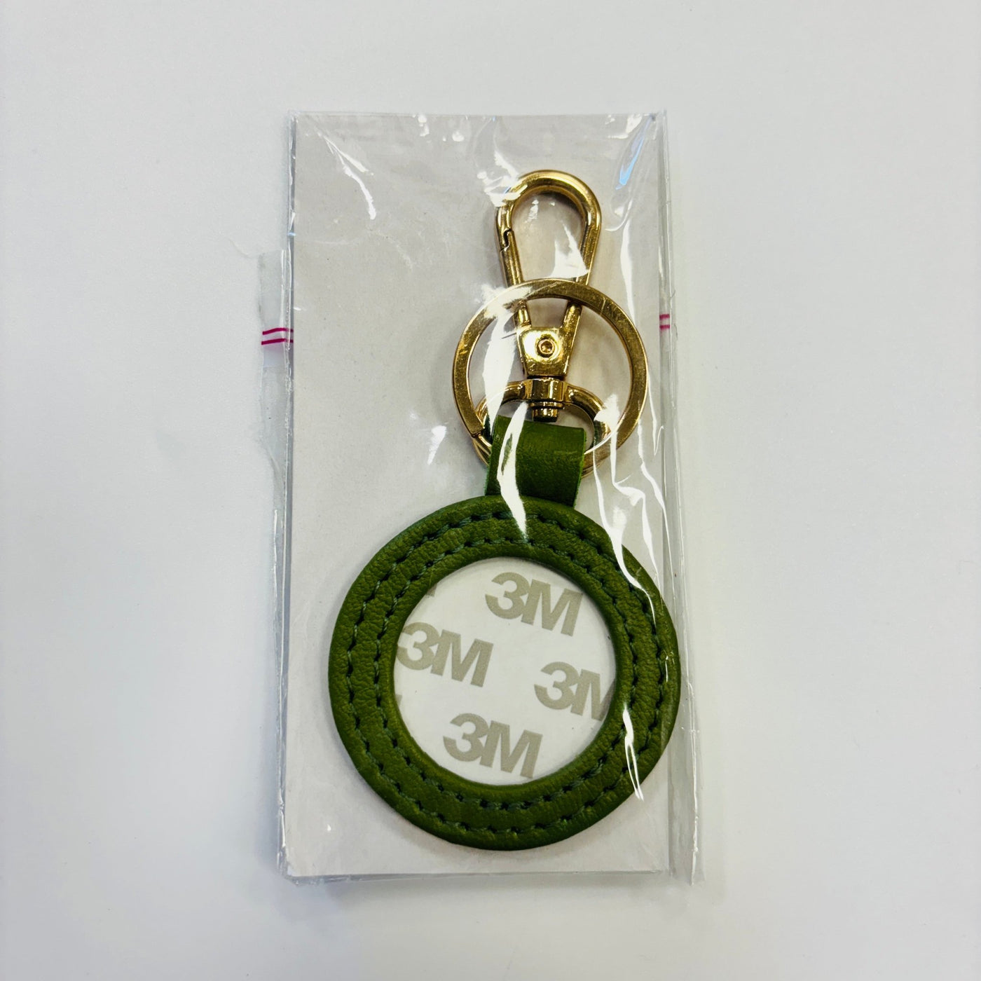 Leather Round Self - Finish Key Fob - Multiple Colors Available needlepoint canvas - Bargello Needlepoint