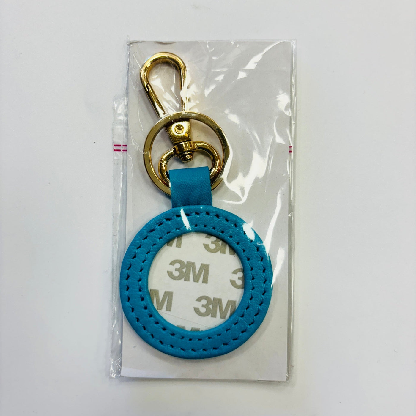 Leather Round Self - Finish Key Fob - Multiple Colors Available needlepoint canvas - Bargello Needlepoint