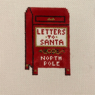 Letters to Santa Ornament with Stitch Guide needlepoint canvas - Bargello Needlepoint