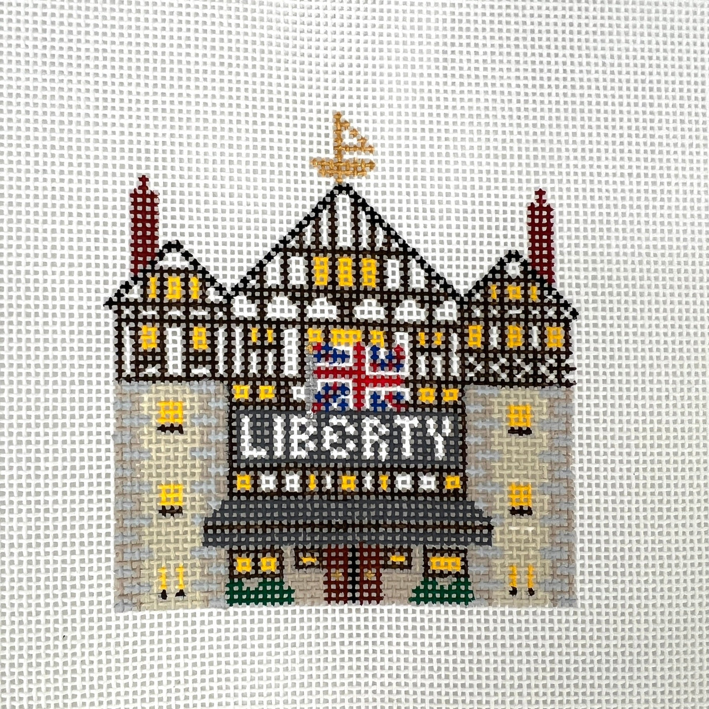 Liberty Storefront needlepoint canvas - Bargello Needlepoint