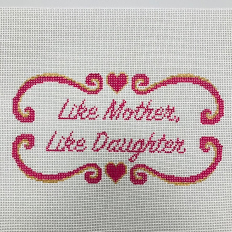 Like Mother, Like Daughter needlepoint canvas - Bargello Needlepoint