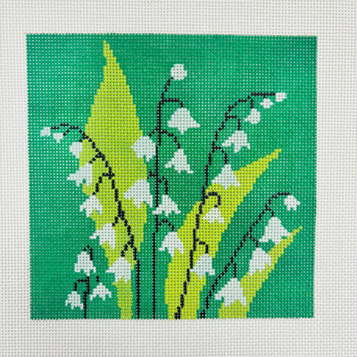 Lily of the Valley needlepoint canvas - Bargello Needlepoint