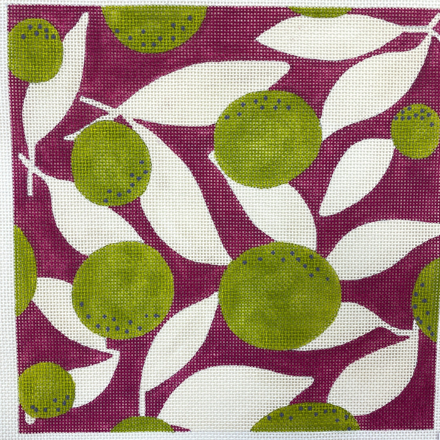 Limes needlepoint canvas - Bargello Needlepoint