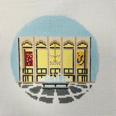 Lincoln Center Ornament with Stitch Guide needlepoint canvas - Bargello Needlepoint