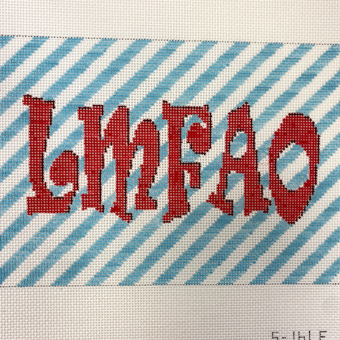 LMFAO needlepoint canvas - Bargello Needlepoint