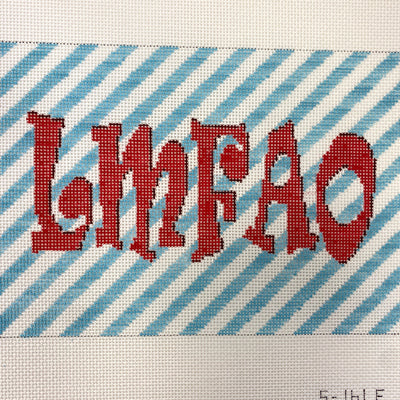 LMFAO needlepoint canvas - Bargello Needlepoint