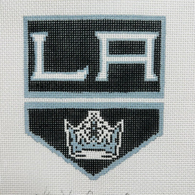 Los Angeles Kings needlepoint canvas - Bargello Needlepoint