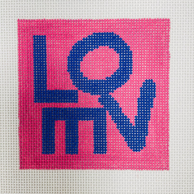 Love Evolve needlepoint canvas - Bargello Needlepoint