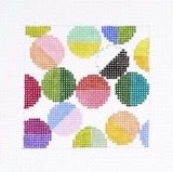 Lulu Coaster needlepoint canvas - Bargello Needlepoint