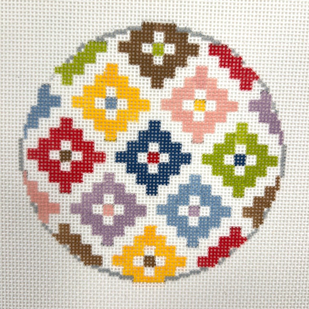 Maddie Ornament needlepoint canvas - Bargello Needlepoint