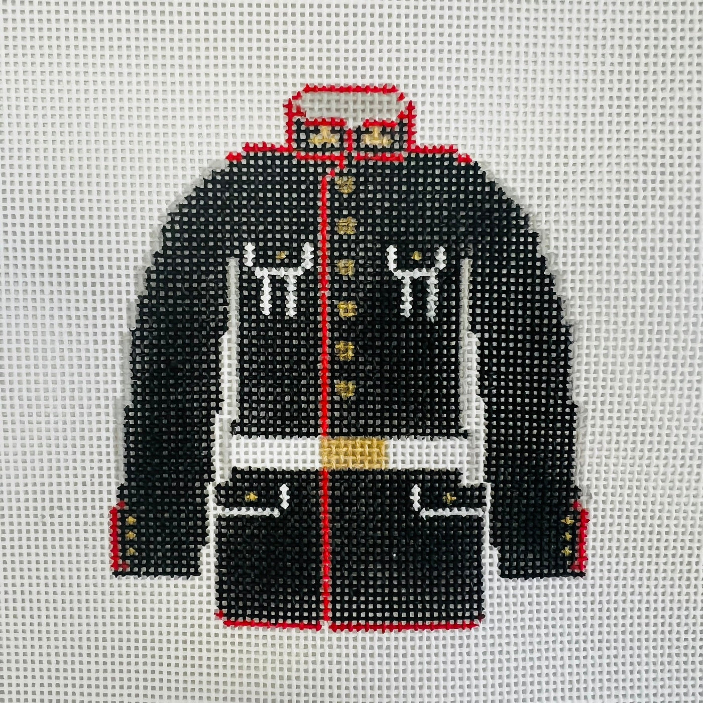 Marine Corps Dress Uniform Ornament needlepoint canvas - Bargello Needlepoint