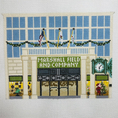 Marshall Fields Storefront needlepoint canvas - Bargello Needlepoint