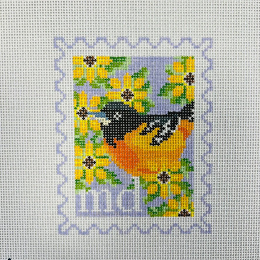 Maryland Stamp needlepoint canvas - Bargello Needlepoint