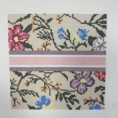 Mini Floral Insert needlepoint canvas - Bargello Needlepoint