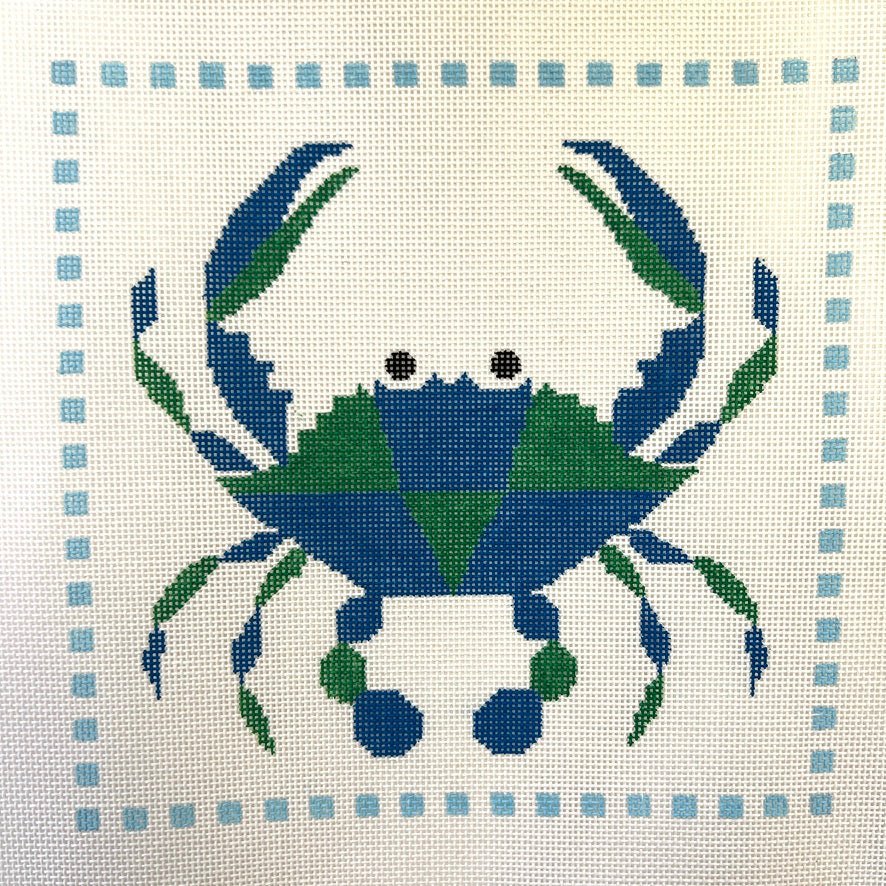 Modern Crab needlepoint canvas - Bargello Needlepoint