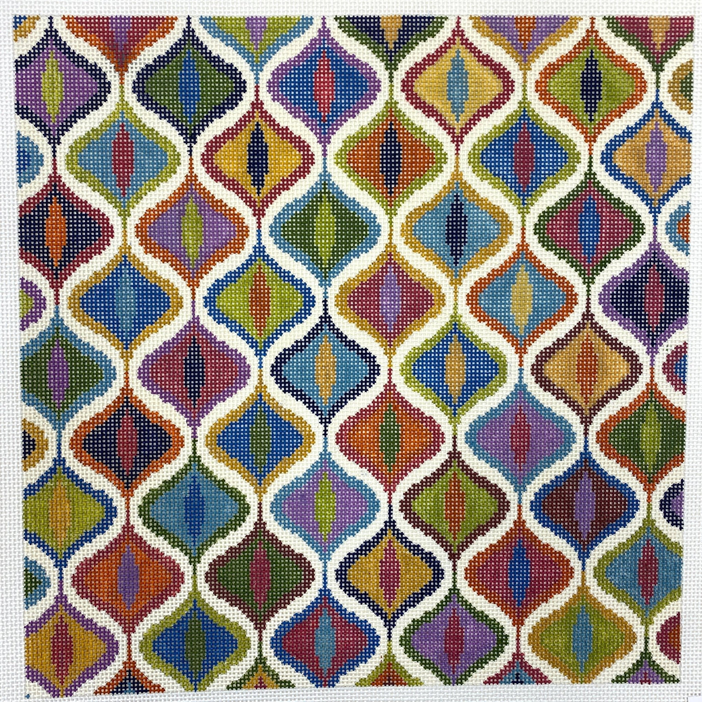 Multicolored Eye needlepoint canvas - Bargello Needlepoint