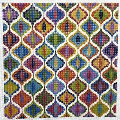 Multicolored Eye needlepoint canvas - Bargello Needlepoint