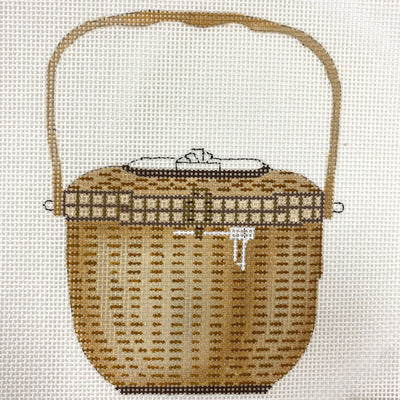 Nantucket Basket needlepoint canvas - Bargello Needlepoint