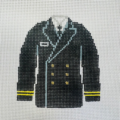 Navy Dress Uniform Ornament needlepoint canvas - Bargello Needlepoint