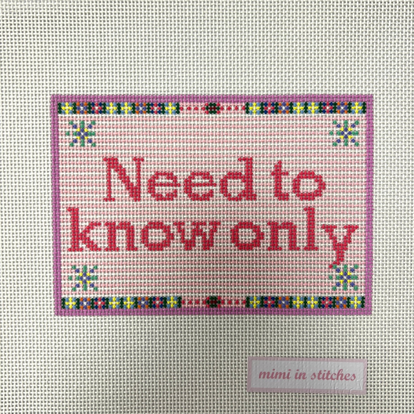 Need to know only needlepoint canvas - Bargello Needlepoint