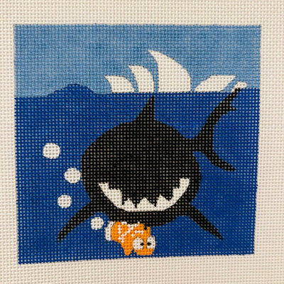 Nemo Coaster needlepoint canvas - Bargello Needlepoint