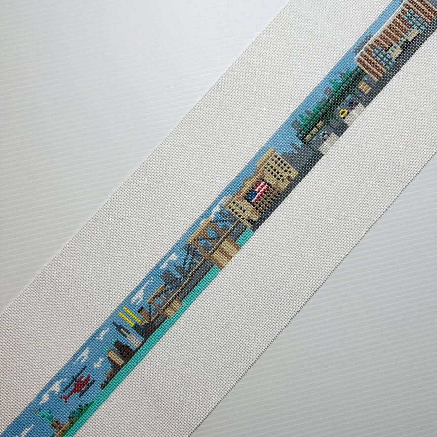 New York City Belt needlepoint canvas - Bargello Needlepoint