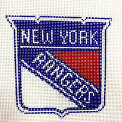 NY Rangers Patch needlepoint canvas - Bargello Needlepoint