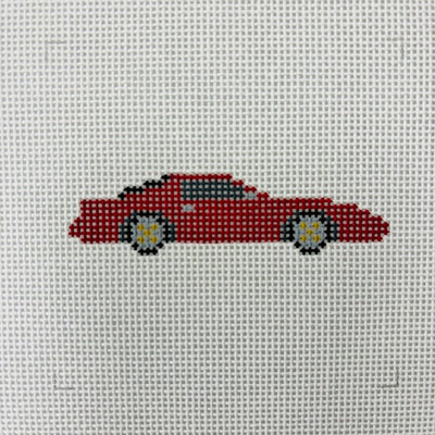 Old time Pontiac Firebird Key Fob needlepoint canvas - Bargello Needlepoint