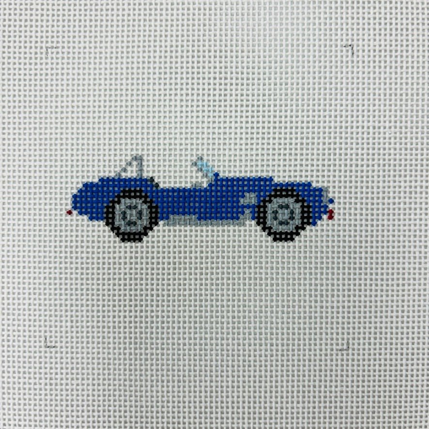 Old Time Shelby Cobra Key Fob needlepoint canvas - Bargello Needlepoint