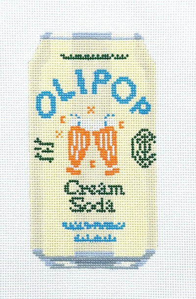 Olipop Cream Soda needlepoint canvas - Bargello Needlepoint