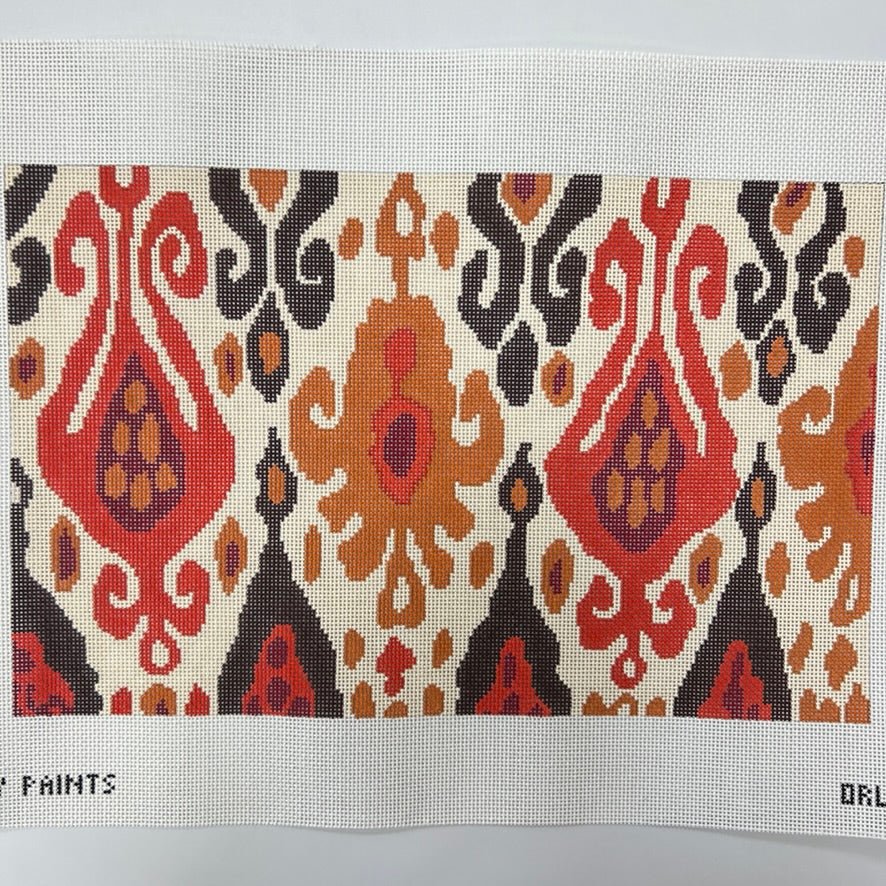 Orla Hot Colors needlepoint canvas - Bargello Needlepoint