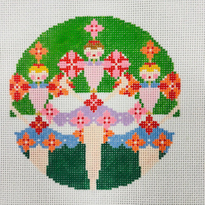 Ornaments of The Nutcracker, Individual or Full Set needlepoint canvas - Bargello Needlepoint