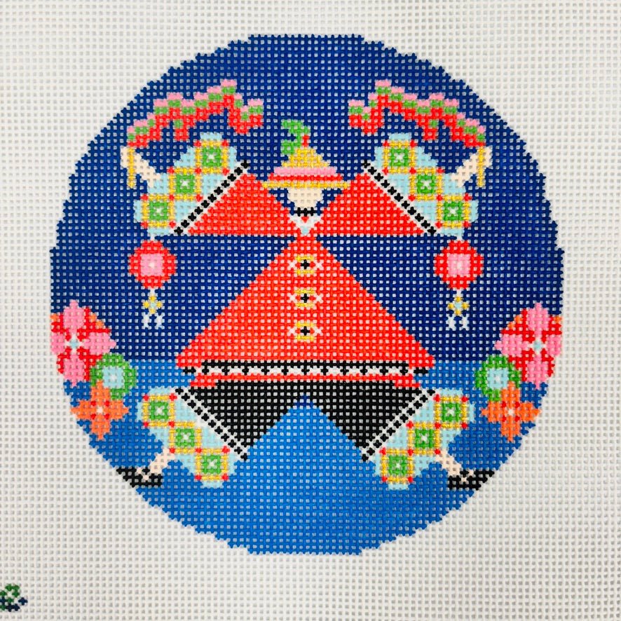 Ornaments of The Nutcracker, Individual or Full Set needlepoint canvas - Bargello Needlepoint