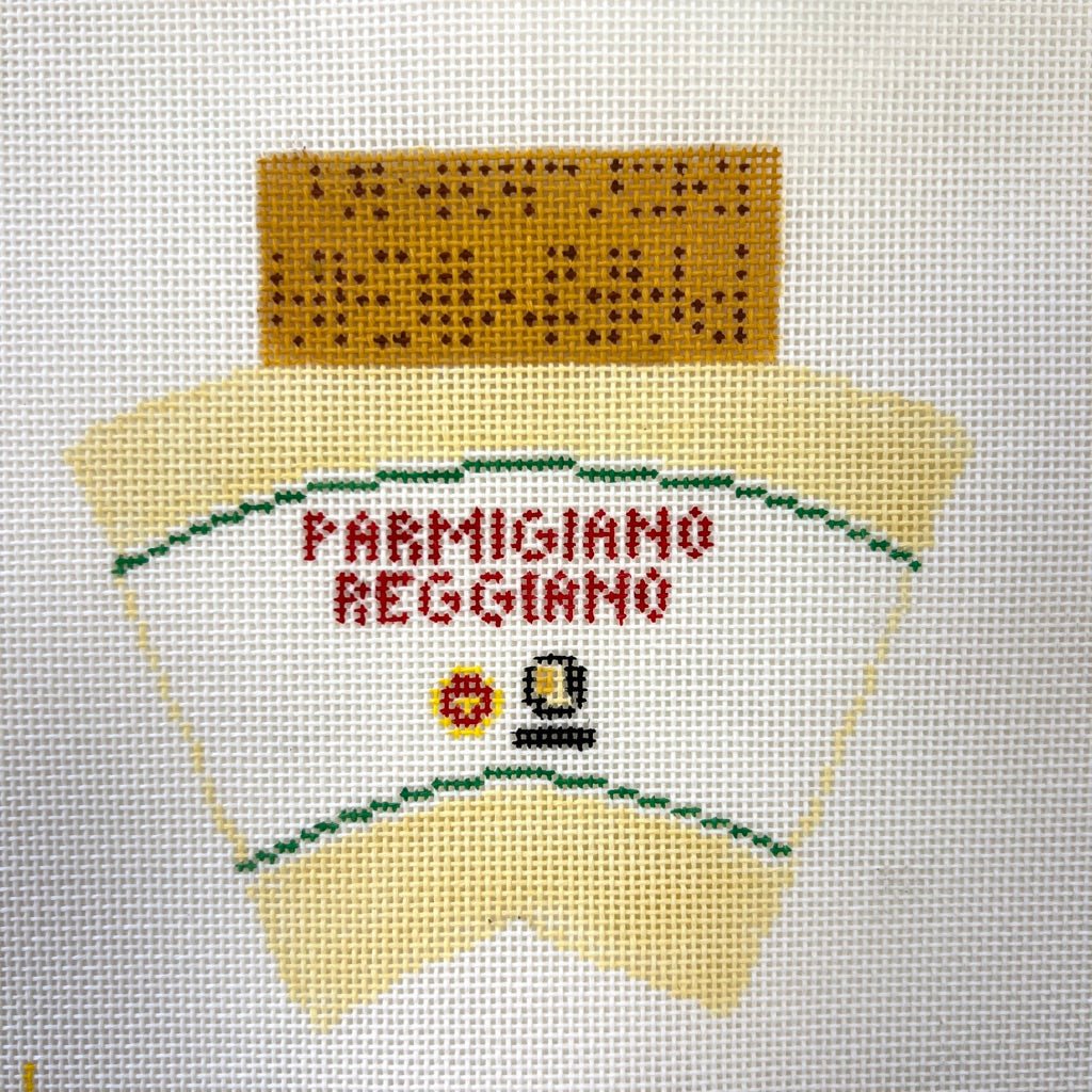 Parmigiano Reggiano 3D Ornament needlepoint canvas - Bargello Needlepoint