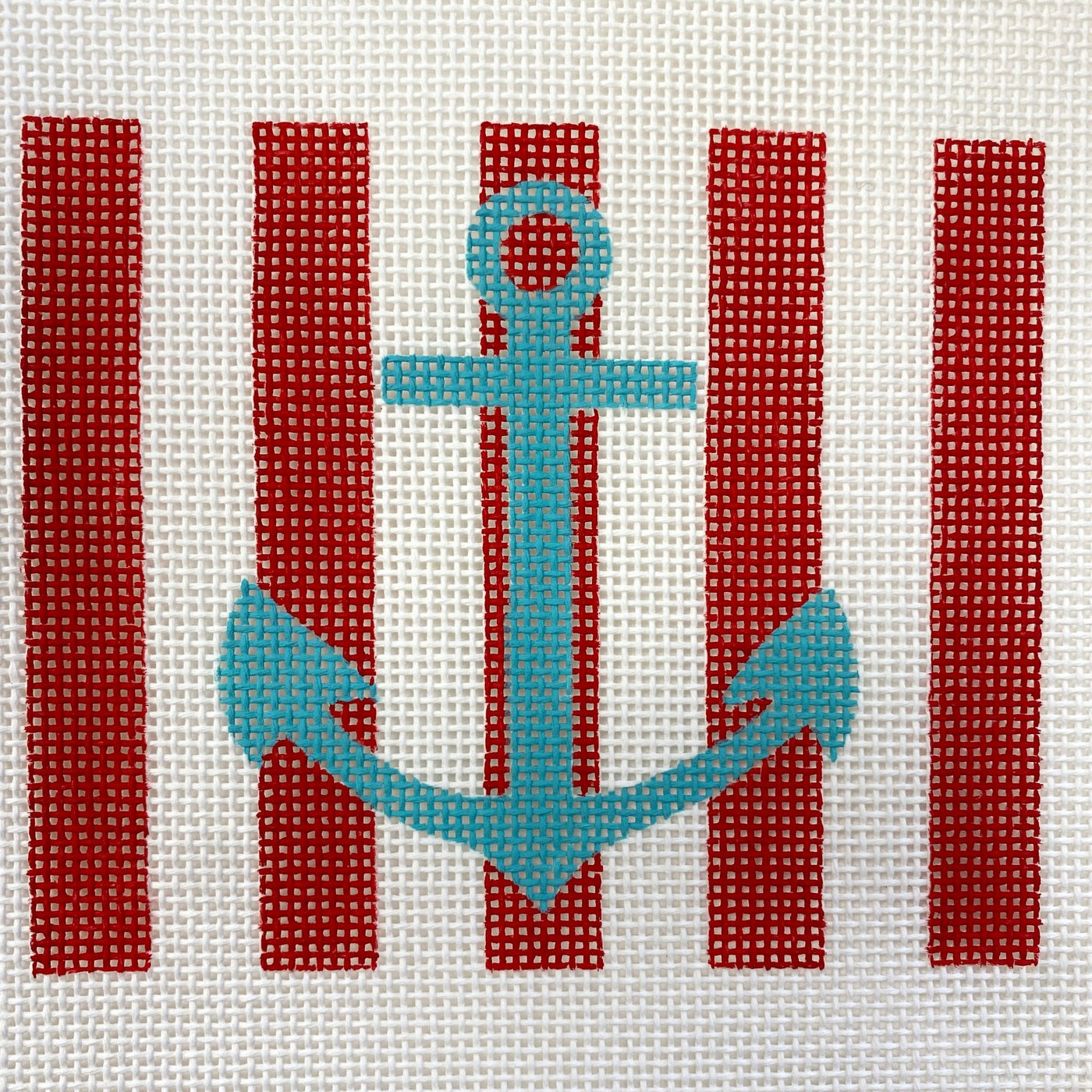 Patriotic Anchor needlepoint canvas - Bargello Needlepoint